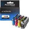 PrintAbout Cartuccia compatibile Brother LC-427XLVAL - 4 colori Alta capacità Multipack