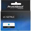 PrintAbout Cartuccia compatibile Brother LC-527XLC - Ciano Alta capacità