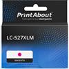 PrintAbout Cartuccia compatibile Brother LC-527XLM - Magenta Alta capacità