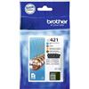 Brother Cartuccia stampante Brother LC-421VAL - 4 colori Multipack