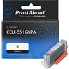 PrintAbout Cartuccia compatibile Canon CCLI-551GYPA - Grigio