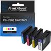 PrintAbout Cartuccia compatibile Canon PGI-2500 BK/C/M/Y - 4 colori Multipack