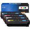PrintAbout Toner compatibile HP 212X (W2120/21/22/23X) - 4 colori Alta capacità Multipack