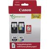 Canon Cartuccia stampante Canon PG-560 + CL-561 photo value pack (PG-560 / CL-561) - Nero + 3 colori Multipack