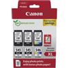 Canon Cartuccia stampante Canon PG-545XL + PG-545XL + CL-546XL photo value pack - Nero + 3 colori Multipack