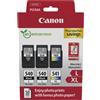 Canon Cartuccia stampante Canon PG-540L + PG-540L + CL 541XL photo value pack - Nero + 3 colori Multipack