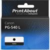 PrintAbout Cartuccia compatibile Canon PG-540 L - Nero Alta capacità