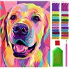 ARTULIO Diamond Painting Kit Completo - Cane nei colori astratti - 30x40cm - Diamond Painting Kit 5D DIY, Kit di pittura con diamanti per bambini, Pittura Diamante Fai da Te