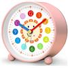 YsyYey Sveglia per Bambini Senza Ticchettio, Sveglia Analogica per Bambini che Iniziano la Scuola, Sveglia per Bambini con Funzione di Sveglia per Ragazzi e Ragazze, Sveglia per Bambini con Luce