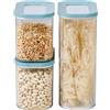 Mepal | Set di contenitori per alimenti Modula da 3 pezzi | Scatole di conservazione con coperchio | Organizzatori da cucina e contenitori per alimenti | Impilabili e ermetici | 1x 2000 ml & 2x 1000