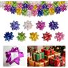 CIYIN Fiocchi Regalo Fiocchi Decorativi Autoadesivi 3 Pollici, Pellicola Iridescente (Arcobaleno), 9 Colori, 10 Pezzi per Colore, Totale 90 Pezzi.