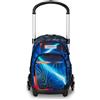 Seven Trolley Scuola Flex 3 Ruote, Blu, Mapset Boy, 3 in 1, Triplo Uso, Zaino Con Carrello Sganciabile, Tasca Porta Borraccia e Crossover System, Zaino Scuola Viaggio, Bambino Ragazzo