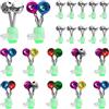 Sztqqing Campana per anguille, 20 pezzi, clip a spirale, accessori da pesca