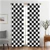 BigLixhgg Black and White Window Drapes Curtain Checkered Flag Racing Race Car Line Rod Pocket Drapes Curtain for Living Room Home Decor 26x84 Inches 2 Panels