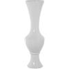 DRW Vaso da pavimento con piede in ceramica in bianco lucido 100x30x30 cm