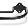 Amazon Basics Bastone per tenda doppio, estensibile, per interni, con asta curva, da 122 a 224 cm, nero