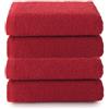 Top Towel Plus - Set di 4 Asciugamani da Bagno e Lavabo 100% Cotone | Asciugamani Morbidi, Assorbenti e Resistenti 50x100 cm | Set Ideale per Bagno Moderno