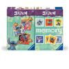 Ravensburger Multipack Memory e Puzzle Stitch Puzzle e Gioco per Bambini 4+