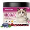 DADECARE Urocare - Integratore urinario 220 g per gatti - Mirtillo rosso e blu con glucosamina - Favorisce la salute della vescica e l'equilibrio del pH - Ideale in caso di cistite felina e stress