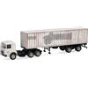 Herpa camion in miniatura MAN F8 autoarticolato container DB, miniatura in scala 1:87, pezzo da collezione, Made in Germany, plastica