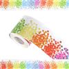 QUARKZMAN Bordi per Bacheche, 65,6 Piedi x 2,75 Pollici Bordi per Lavagna Arrotolati Cornice per Lavagna per Decorazione Classe, Arcobaleno