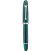 Asvine, Penna stilografica V800, sistema di riempimento sottovuoto con grande capacità di inchiostro, pennino numero 8 stub da 1,1 mm, per calligrafia, disegno artistico, con chiave, colore: verde