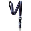 TAO Cordoncino per Badge Portachiavi Collana con Clip con Striscia Stampata a Clip (Nero Corsa)