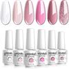 Vishine - Set di 6 smalti per unghie in diversi colori, smalto semi-permanente, smalto gel UV e LED, kit per manicure rimovibile, C001