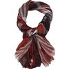 Ella Jonte Sciarpa da uomo in 3 colori nero, beige o rosso, sciarpa 100% viscosa, Colore: rosso, Taglia unica