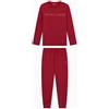 Emporio Armani Pigiama Uomo MEGALOGO con Polsini Set Rosso M, Rosso, M