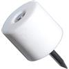 Aerzetix - C41520-200 tacchetti per scaffali, per chiodare, diametro 12mm, rotondi, in plastica, colore: Bianco