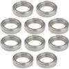eMagTech 10 cuscinetti a sfera sigillati in acciaio 6701ZZ, con doppio metallo, diametro interno 12 mm, diametro esterno 18 mm, spessore 4 mm, 12 x 18 x 4 mm, doppia schermatura in metallo