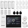 XNH Schermo Tattile 4.3'' Sistema di Allarme Casa Senza Fili 4G + Wi-Fi, App Push, 21 Pezzi Antifurto Casa Wireless, Kit Allarme DIY con Sirena 120DB, Sensore Porta, Telecomando, Sensore di Movimento