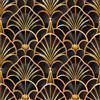 ANLIKY-Pro Carta da parati autoadesiva con motivo geometrico su sfondo nero, 44X600CM, pellicola decorativa rimovibile con luce e ombra fredda per mobili