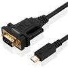 OIKWAN USB Type C to RS232 DB9 Serial Port Adapter Cable, FTDI Chipset, Supports Windows 11, 10, 8, 7 and Mac Linux