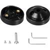 leruiyezs Supporto Bici per Garmin con Garmin Manubrio in Lega Leggera per Edge 530 540 520 510 500 20 25 200 130 800 830 840 1000 1030 1040 Plus GPS,Attacco Manubrio Adattatore Supporto per Bici,MTB