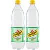 Schweppes, Bibita Gassata Lime & Mint, Bottiglia da 1 L, Aroma Naturali, Senza Glutine, Effervescenza Unica, Ideale per Cocktail e Aperitivi (Confezione da 2)
