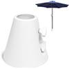 GoSports Ancoraggio per ombrellone da Piscina equivalente a 226,8 kg, Ancoraggio Permanente a Terra per ombrelloni da Esterno, ombrelloni o Corde Luminose, Nero e Bianco