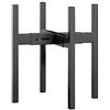 FaithLand Plant Stand, Adjustable Size Fits 8 9 10 11 12 Inches Plant Pot, Metal Planter Stand, Mid Century Expandable Plant Holder Indoor Outdoor, Adjustable Width: 8"-12" - Easy Assembly