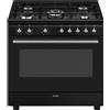 Smeg CX91GMBL cucina con piano a gas forno elettrico