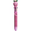 Tinc - Penna Multi-Colori Torta di Natale - Retrattile con 8 Tonalità di Inchiostro - Fornitura Scolastica Divertente per Bambini - Perfetta per Regali e Feste - Rosa