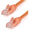 Startech.Com Cavo di Rete Cat 6, Cavo Patch Ethernet Rj45 UTP Arancio da 10 M Antigroviglio