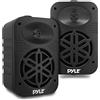 Pyle Altoparlanti, Casse Audio, Speaker Interno Esterno Coppia 500 Watt 2 Vie Impermeabili 13 cm con Tweeter 1,3 cm per Casa, Barca, Balcone, Piscina, Nero