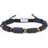 COAI Bracciale Uomo Pietre Naturali Grezze, Bracciale Tormalina Nera e Occhio di Tigre da Uomo