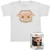 Funko Pocket Pop! & Tee: Harry Potter - Dobby - For Children And Kids - Small - (S)- T-Shirt, Maglietta Vestiti a Maniche Corte con Minifigure in Vinile da Collezione - Idea Regalo Giocattoli