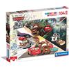 Clementoni - 23774 - Supercolor Puzzle - Disney Pixar Cars on the Road - 104 Pezzi - Puzzle Bambini 4 Anni, Puzzle Cartoni Animati - Made In Italy