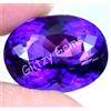 20.00 CT Naturale Perfetto Ametista Viola Ovale Certificato Raro Loose Gemma
