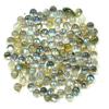Glitzy Gems 125 Pezzi Naturale Muschio Arcobaleno Nero Labradorite 4.00 MM Trasparente AAA