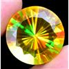Naturale Giallo Colore Mystic Quarzo 25.20 KT Rotondo Perfetto Certificato Gemma
