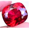 Naturale Sangue Rosso Rubino 50.40 Cuscino CT Certificato Gigante Perfetto Gemma